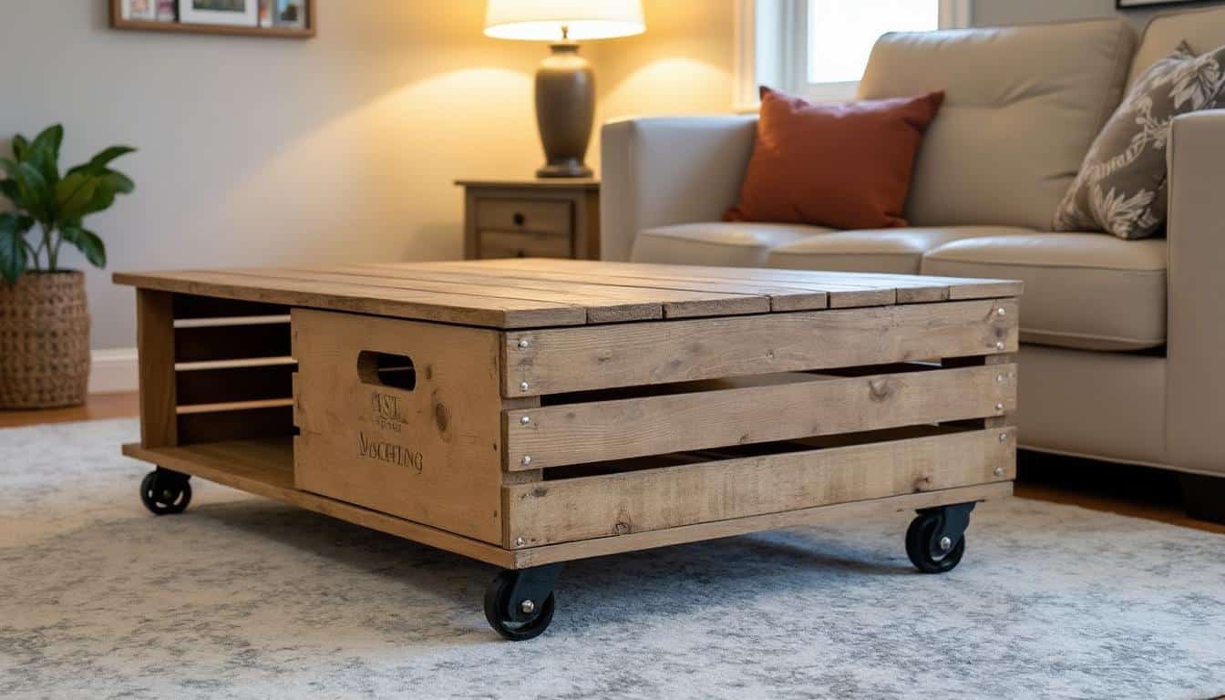 tuto diy facile : transformez des caisses de vin en table basse chic. matériel, étapes simples et astuces déco pour un meuble unique à petit budget.